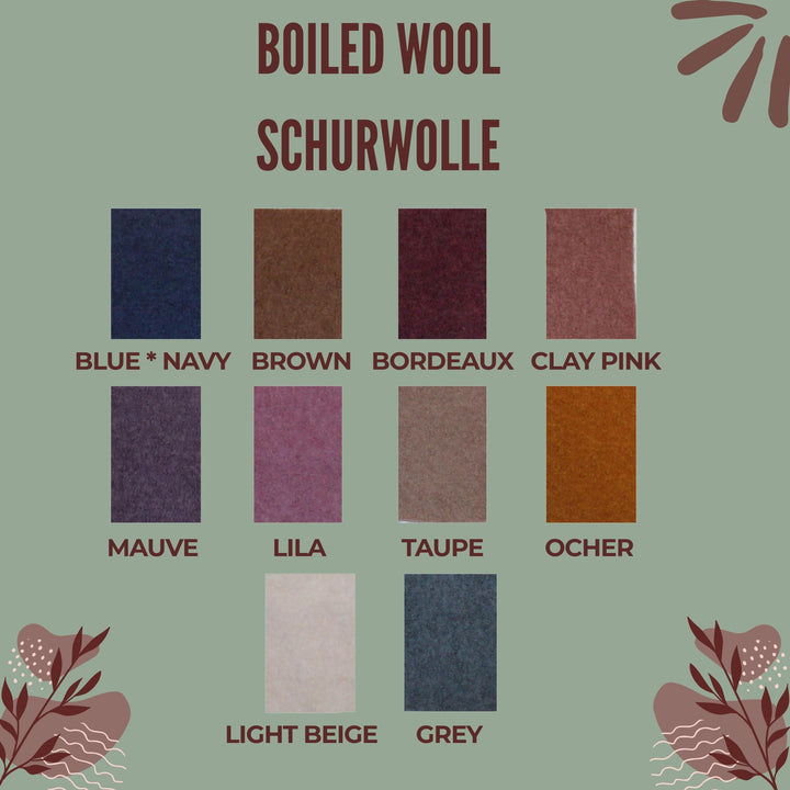 Wool colour chart 2026: Navy Blue, Brown, Bordeaux, Clay Pink, Mauve, Lila, Taupe, Ocher, Beige, Grey - AnnaKarinna