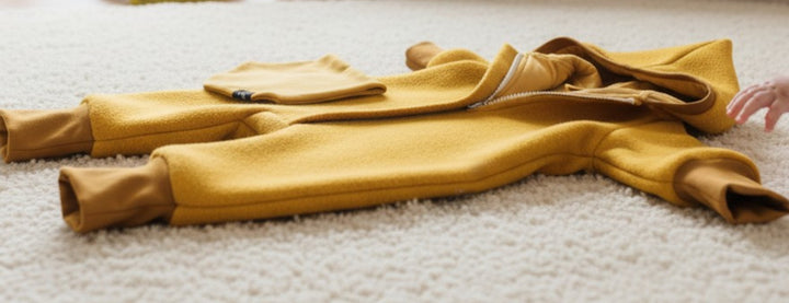 Ocher boiled wool overall - AnnaKarinna