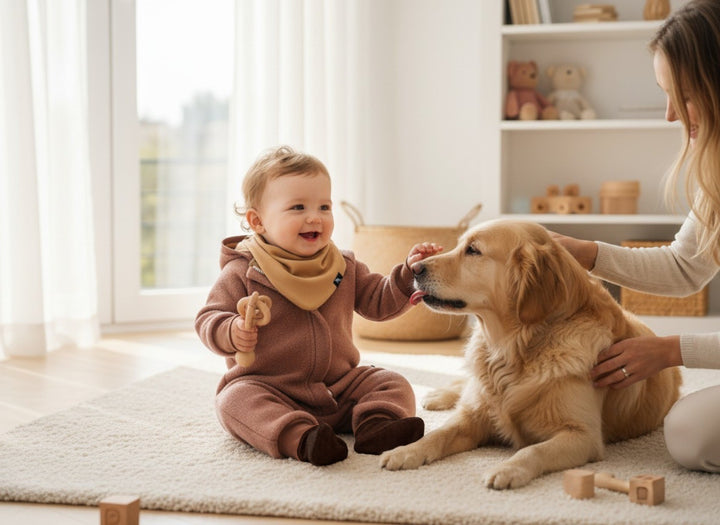 Clay Pink boiled wool overall, baby sitting - AnnaKarinna