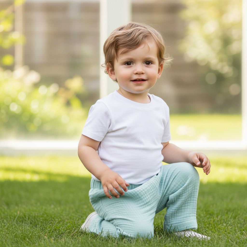 Muslin Summer Pants - Sea green 4 - 6 Years