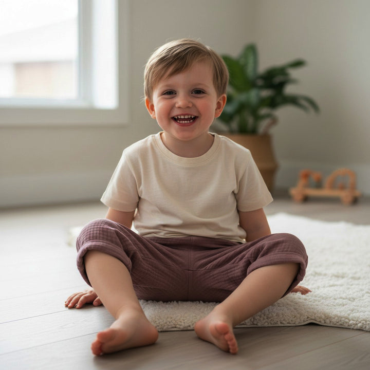 Muslin Summer Pants - Old Mauve 4 - 6 Years