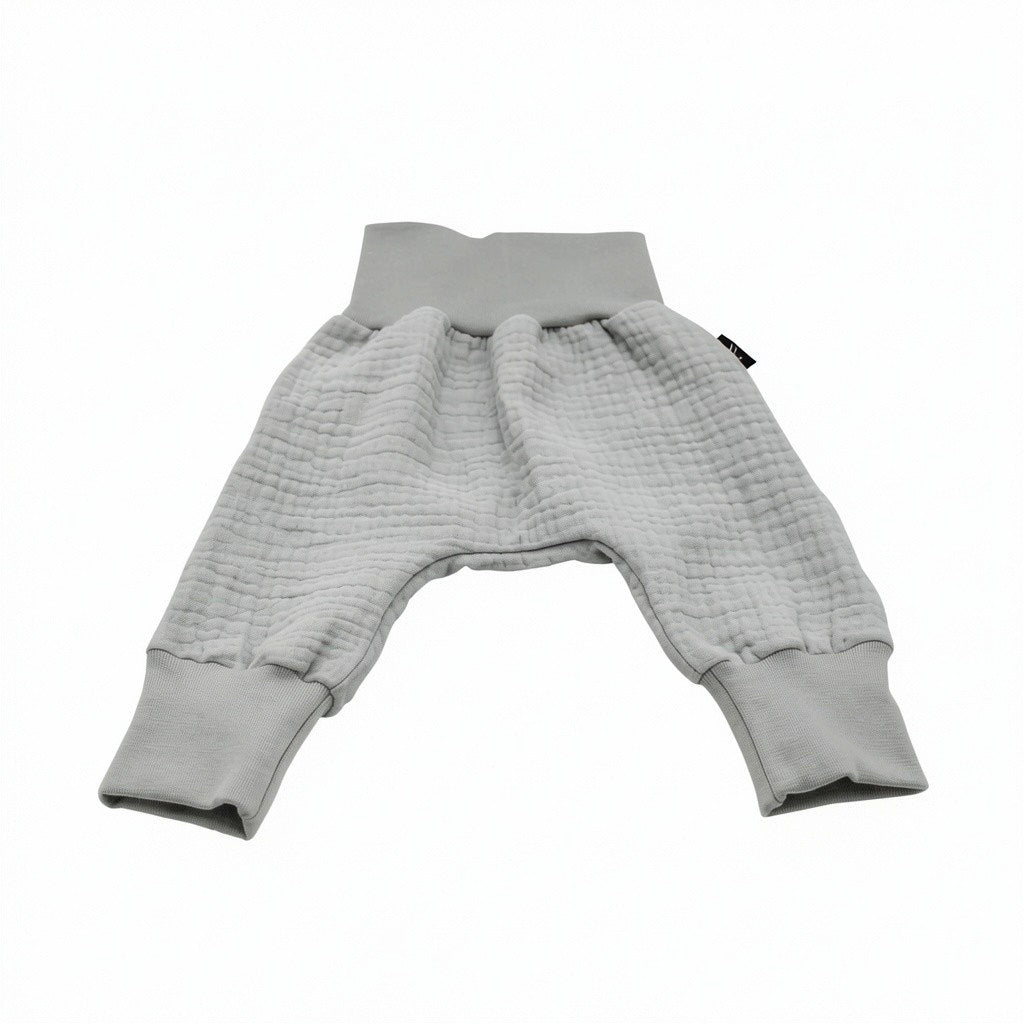 Muslin Baggy Pants - Gray NB