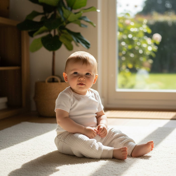 Muslin Baggy Pants - White NB