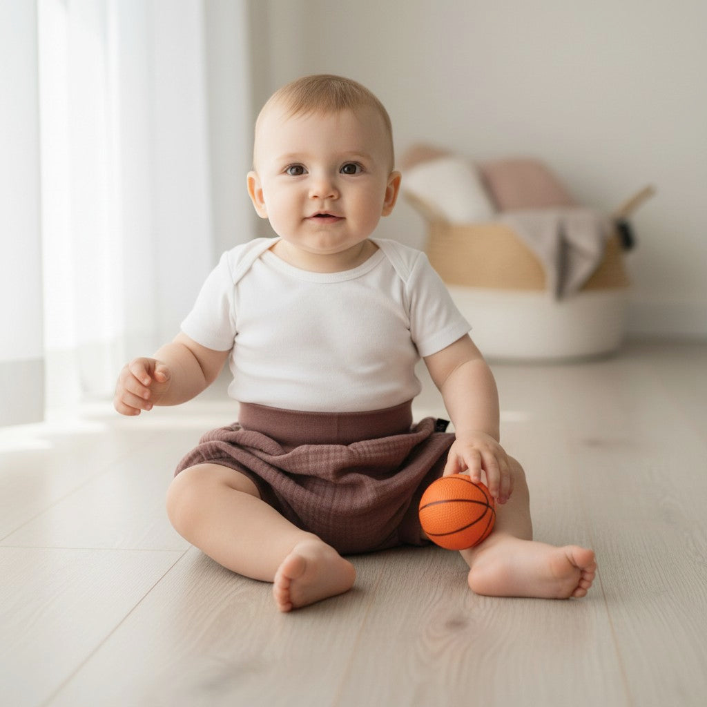 Muslin Pump shorts - Old Mauve 0 - 1 Year