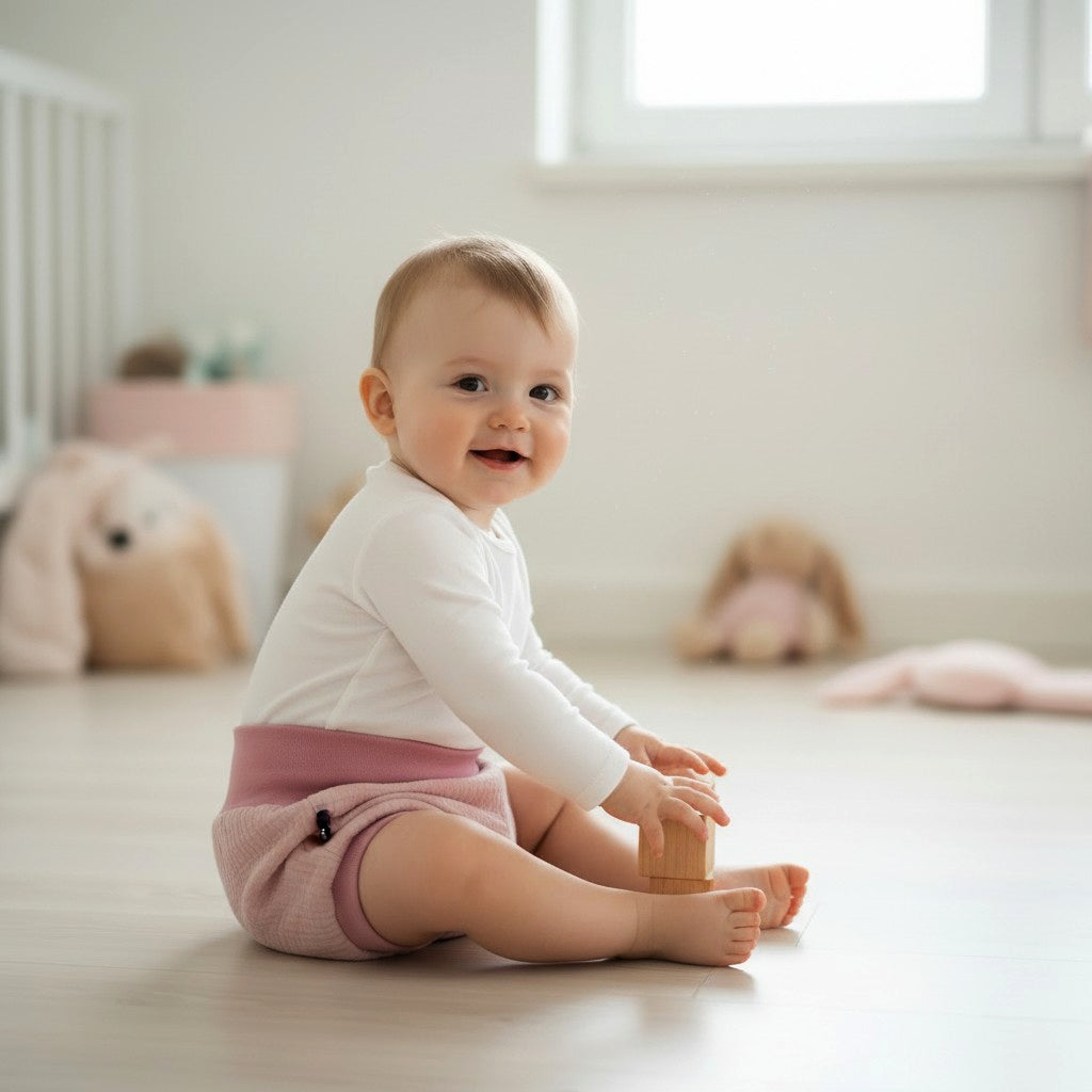 Muslin Pump shorts - Pink 0 - 1 Year