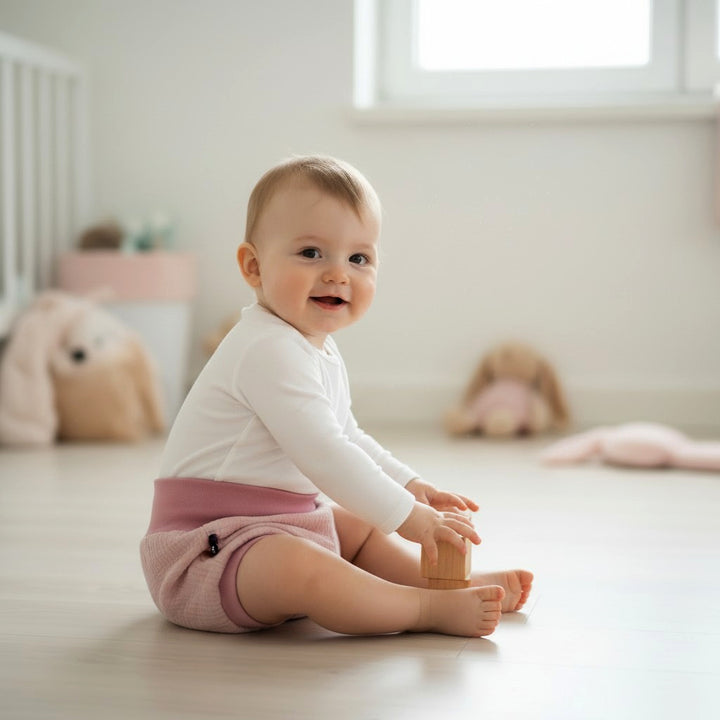 Muslin Pump shorts - Pink 0 - 1 Year