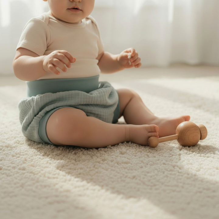 Muslin Pump shorts - Sea Green 0 - 1 Year