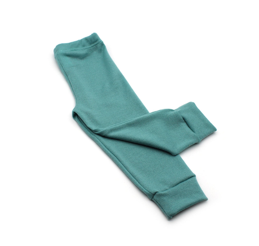 100% Merino Wool Kids Pajamas set Sea Green 0 - 1 Year - AnnaKarinna