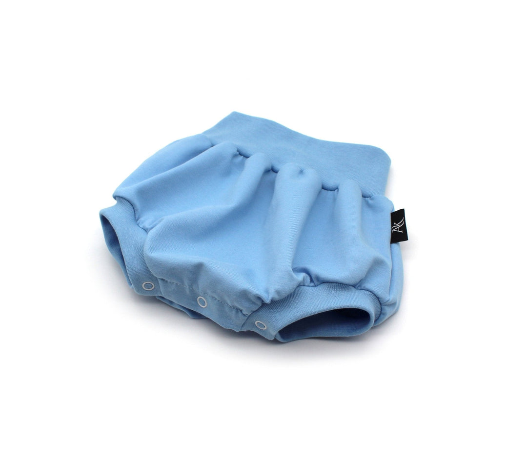 Baby summer shorts - Light Blue Bloomers 0 - 1 Year - AnnaKarinna