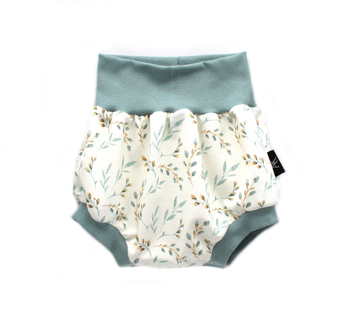 Baby Summer Shorts - Willow branch Bloomers 0- 1 Year - AnnaKarinna