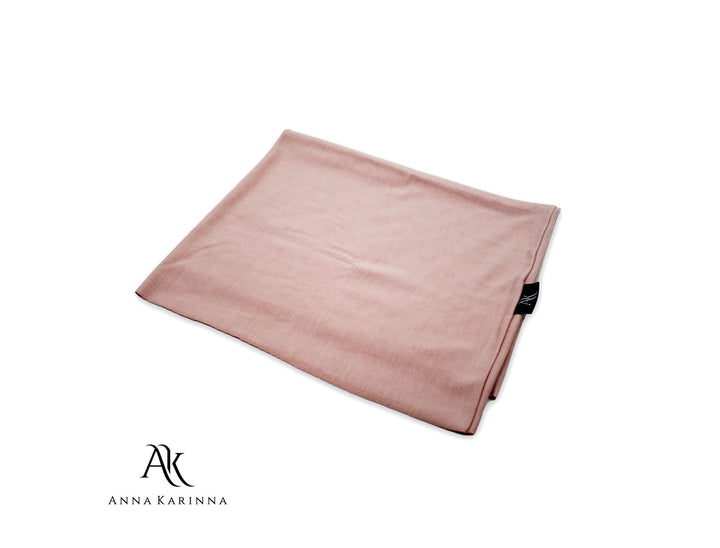 Bamboo Light Pink Tube Scarf - One Layer - AnnaKarinna