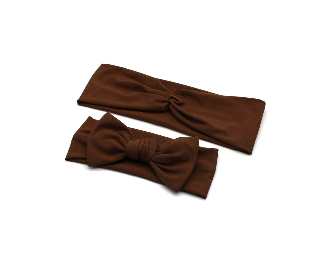 Bamboo Mommy and me Headband - brown - AnnaKarinna