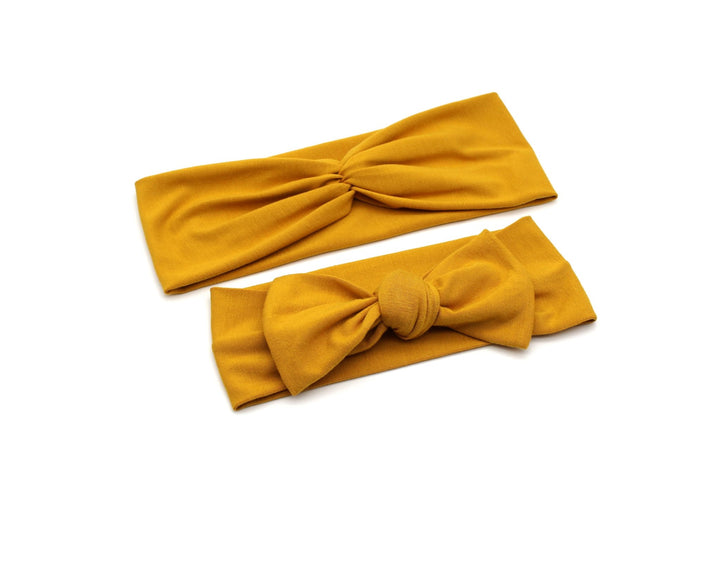 Bamboo Mommy and me Headband - Ocher - AnnaKarinna