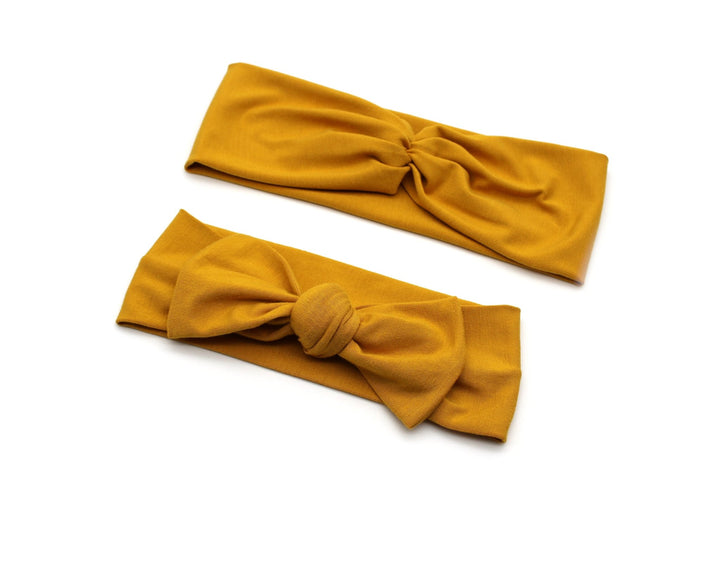 Bamboo Mommy and me Headband - Ocher - AnnaKarinna