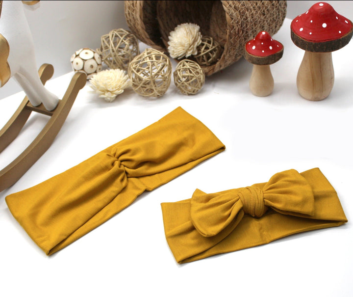 Bamboo Mommy and me Headband - Ocher - AnnaKarinna