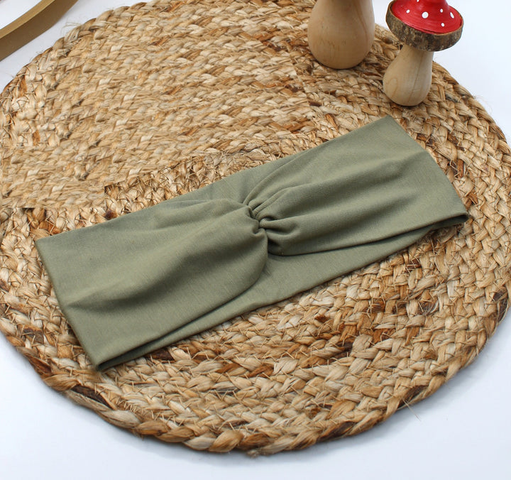 Bamboo Mommy and me Headband - Olive - AnnaKarinna