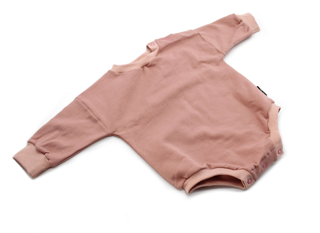 Bio GOTS cotton baby Romper - Old Pink 1 - 3 Years - AnnaKarinna