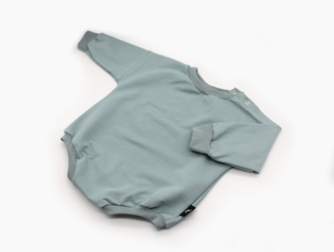 Bio GOTS cotton baby Romper - Sea Green 1 - 3 Years - AnnaKarinna