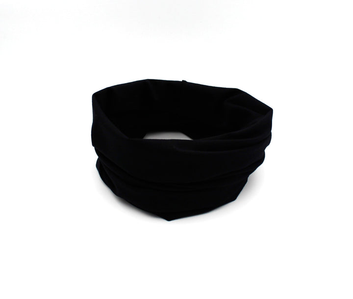 Black Cotton Tube scarf - AnnaKarinna