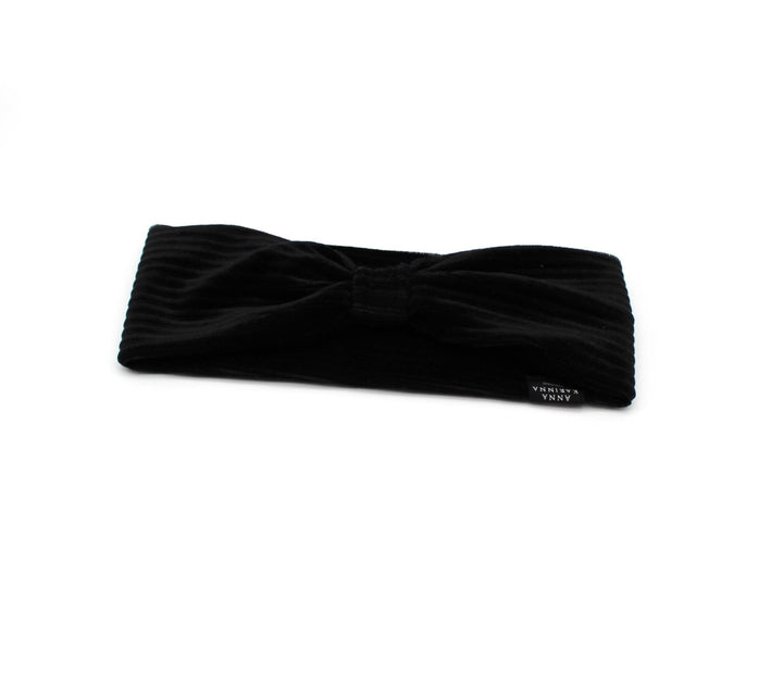 Black Turban Baby Headband - AnnaKarinna