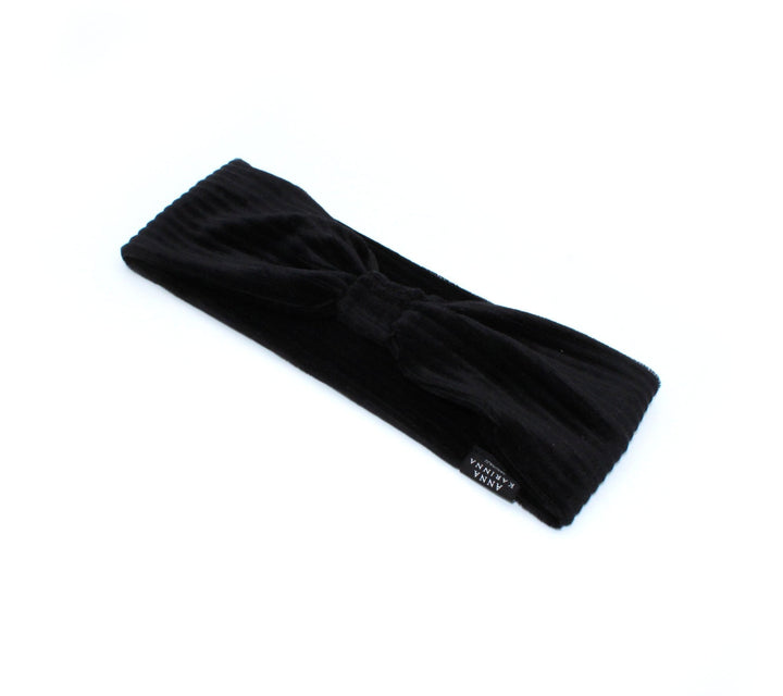 Black Turban Baby Headband - AnnaKarinna