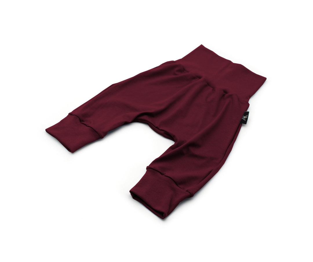 Bordeaux Bamboo Baggy Pants 0 - 1 Year - AnnaKarinna