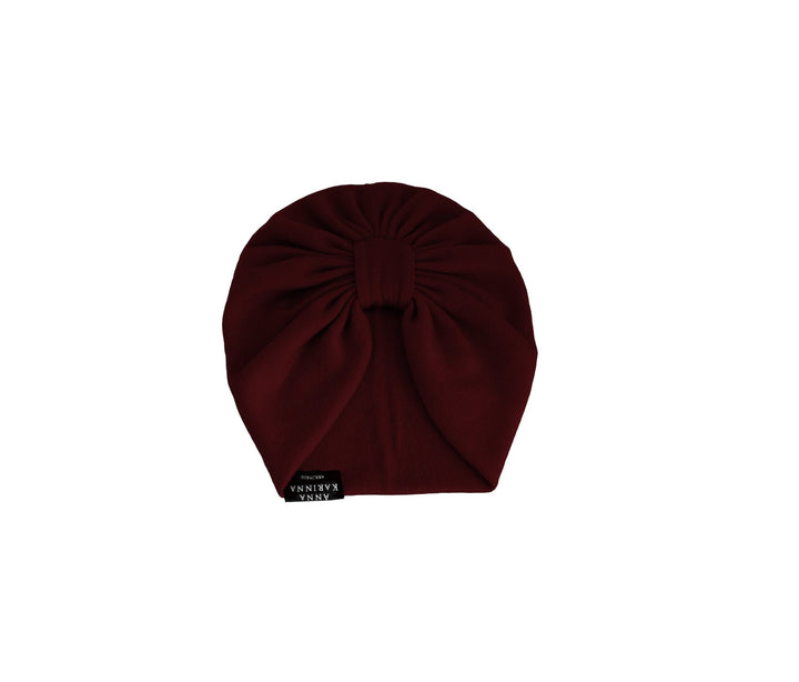 Bordeaux Merino Wool Turban - AnnaKarinna