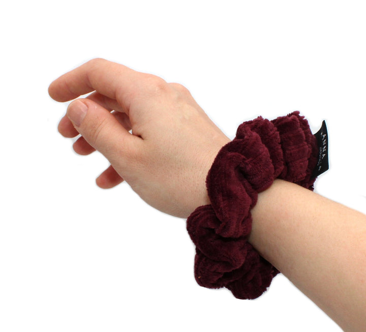 Bordeaux Rib cotton Scrunchie - AnnaKarinna