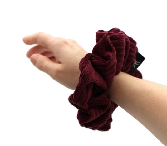 Bordeaux Rib cotton Scrunchie - AnnaKarinna