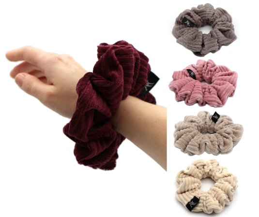 Bordeaux Rib cotton Scrunchie - AnnaKarinna