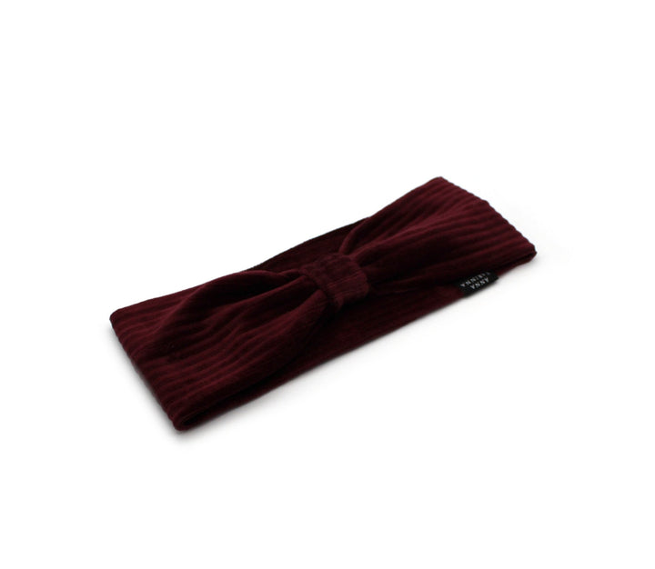 Bordeaux Turban Baby Headband - AnnaKarinna