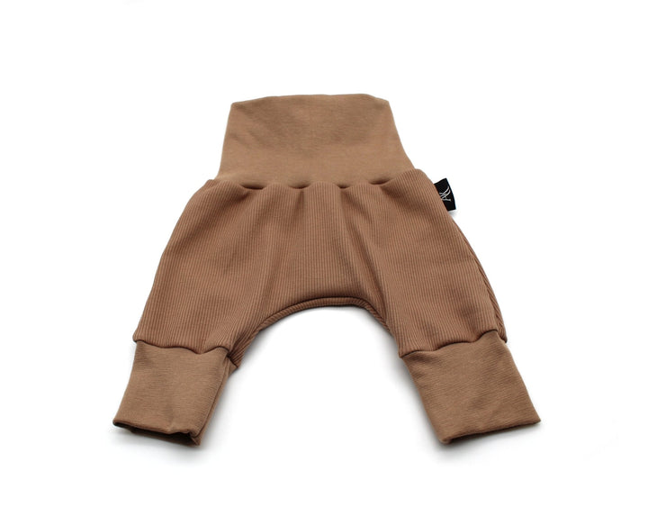 Brown Baggy Rib Cotton Pants 0 - 1 Year - AnnaKarinna