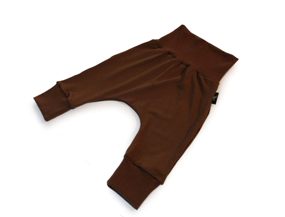 Brown Bamboo Baggy Pants 0 - 1 Year - AnnaKarinna