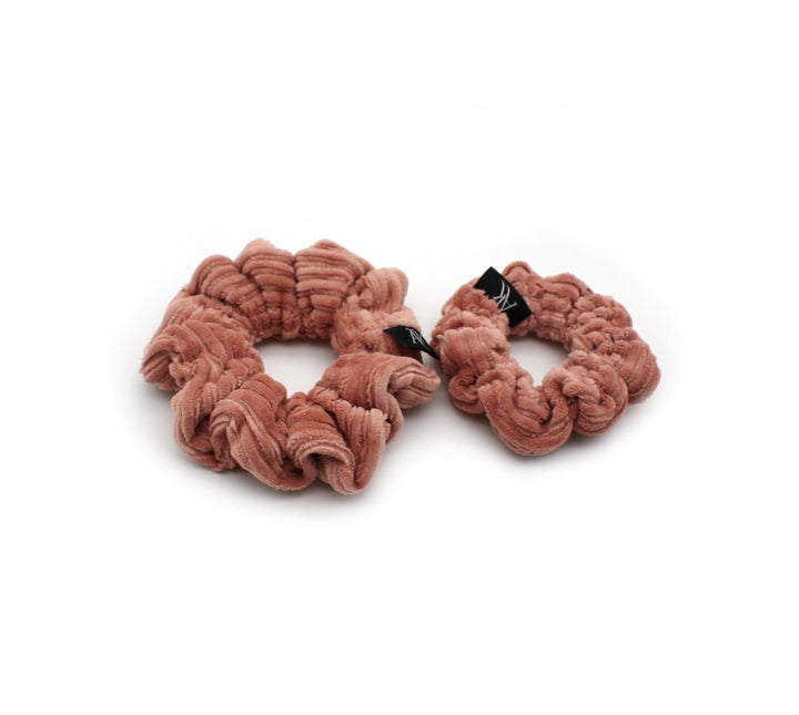 Clay Pink Rib cotton Scrunchie - AnnaKarinna