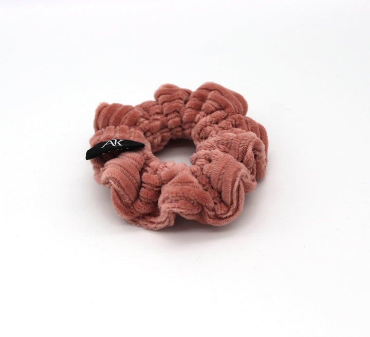 Clay Pink Rib cotton Scrunchie - AnnaKarinna