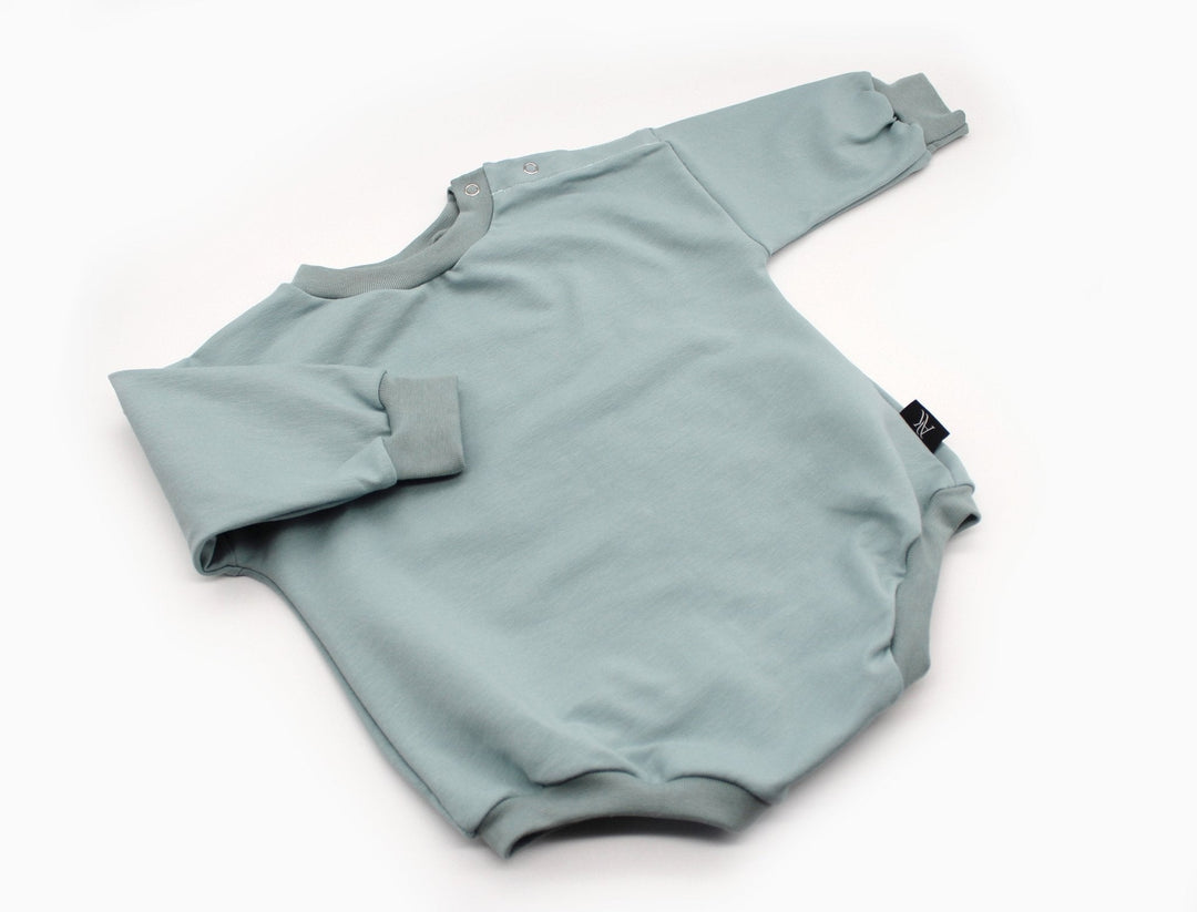 Copy of Bio GOTS cotton baby Romper Newborn -5 Year - Sea Green NB - AnnaKarinna