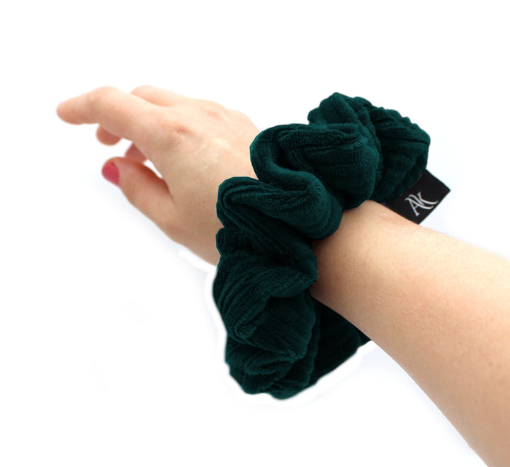 Dark Green Turban Headband & Medium Scrunchie Set - AnnaKarinna