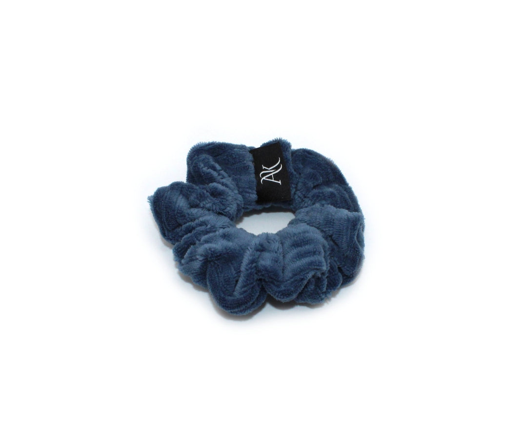 Dark Jeans Rib cotton Scrunchie - AnnaKarinna