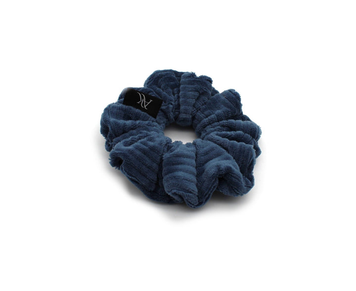 Dark Jeans Rib cotton Scrunchie - AnnaKarinna