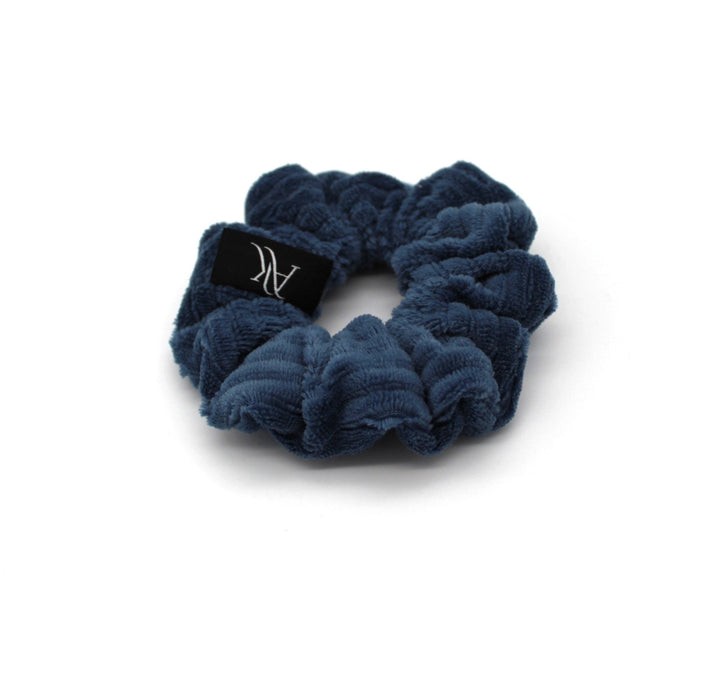 Dark Jeans Rib cotton Scrunchie - AnnaKarinna