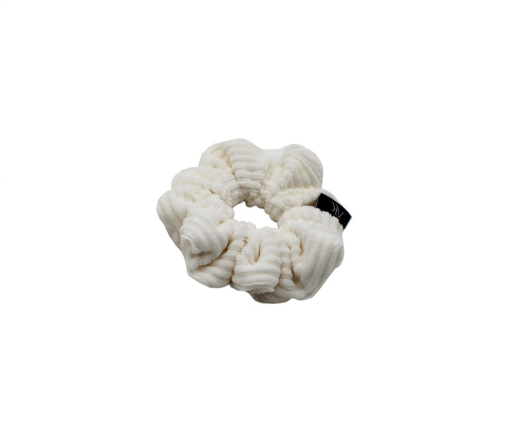 Ecru Rib cotton Scrunchie - AnnaKarinna