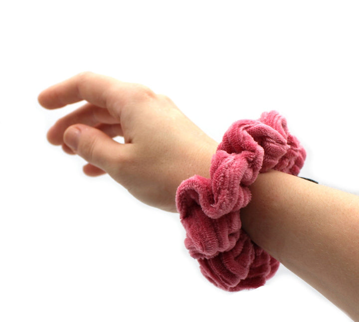 Fucsia Rib cotton Scrunchie - AnnaKarinna