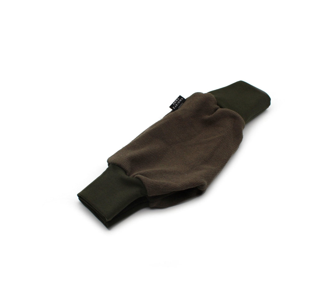 Knitted cotton baggy pants - Army green 0 - 1 Year - AnnaKarinna