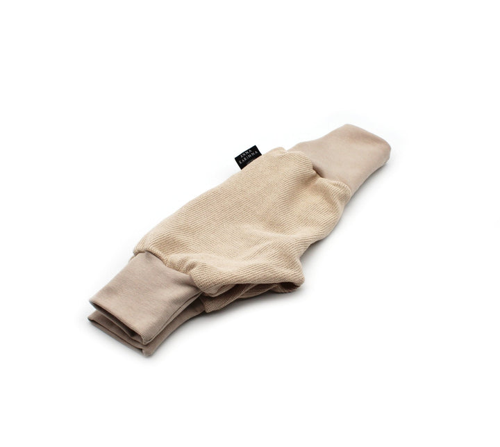 Knitted cotton baggy pants - Beige NB - AnnaKarinna