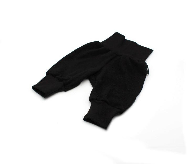 Knitted cotton baggy pants - Black 0- 1 Year - AnnaKarinna