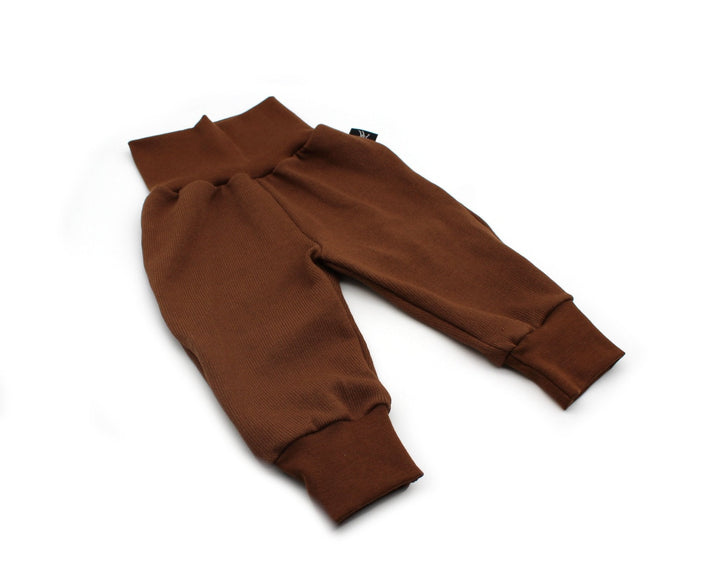 Knitted cotton baggy pants - Brown 0 - 1 Year - AnnaKarinna