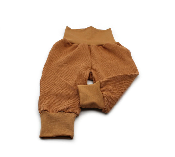 Knitted cotton baggy pants - Camel 0 - 1 Year - AnnaKarinna