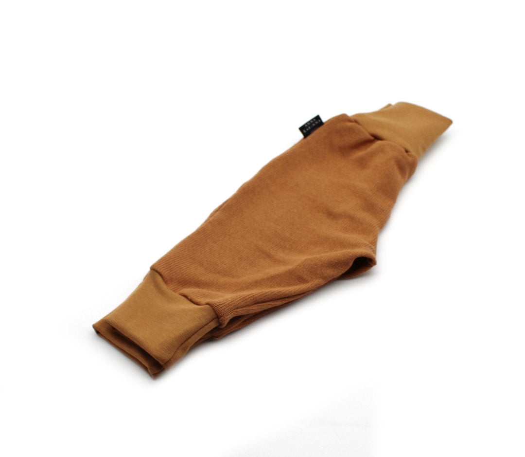 Knitted cotton baggy pants - Camel 0 - 1 Year - AnnaKarinna