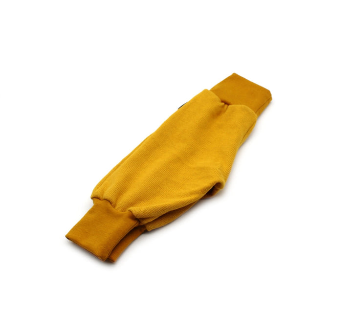 Knitted cotton baggy pants - Ocher 0 - 1 Year - AnnaKarinna