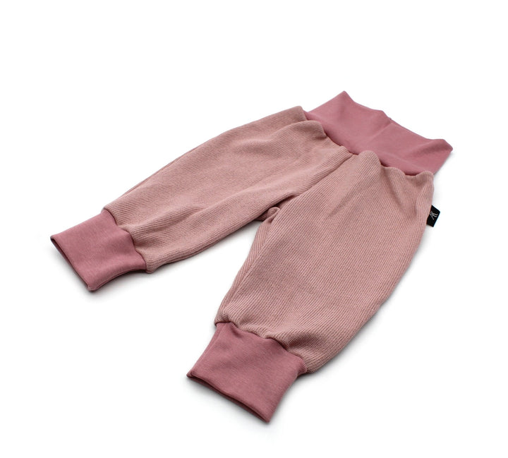 Knitted cotton baggy pants - Old Pink 0 - 1 Year - AnnaKarinna